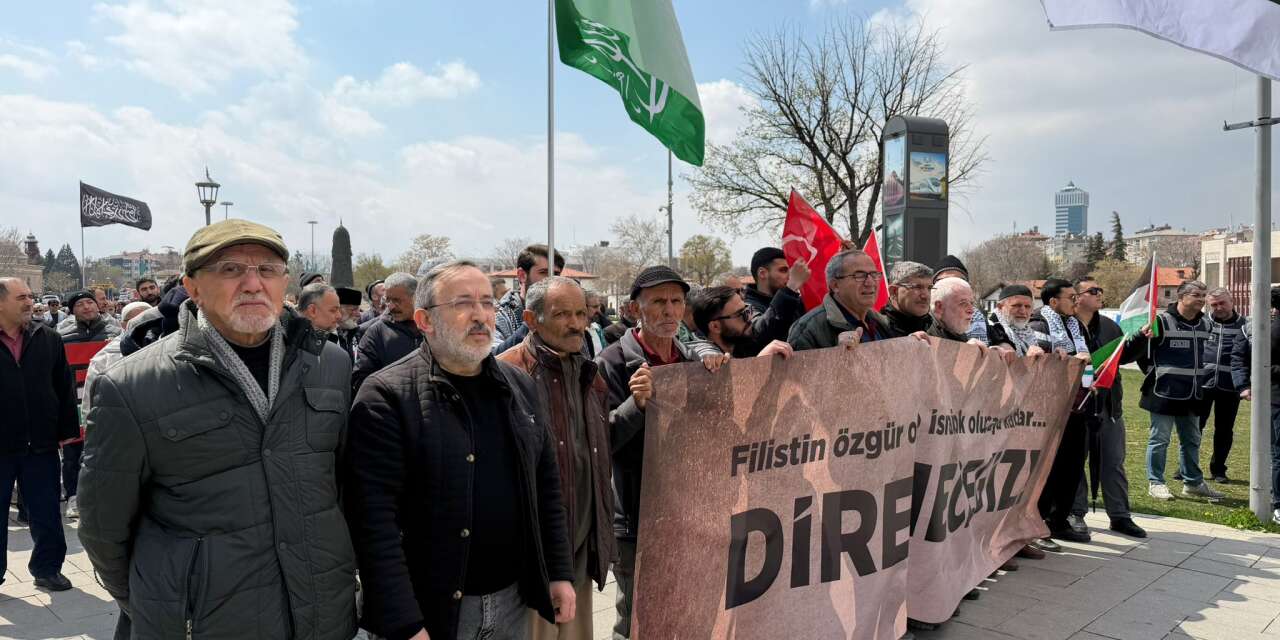 Konyalılar Filistin için yürüdü