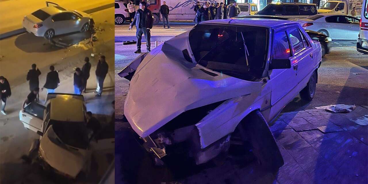 Konya’da kontrolden çıkan araç ters yola girdi! Sürücü ehliyetsiz çıktı