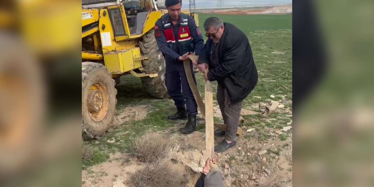 Konya’da ekipler çukura düşen eşek için seferber oldu