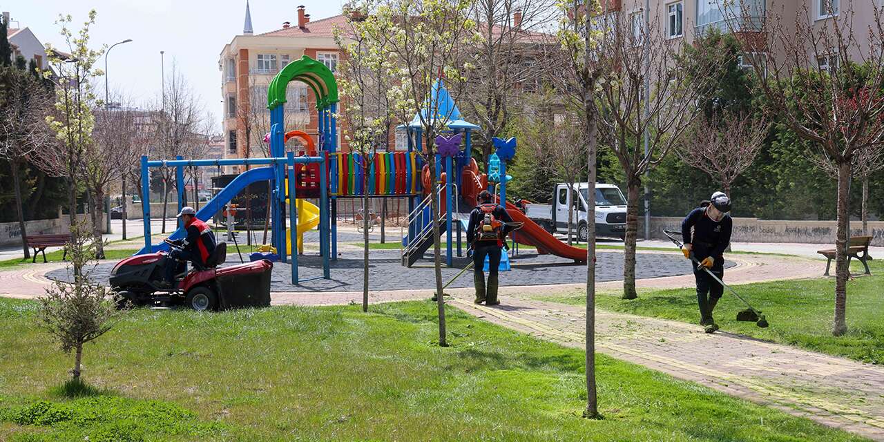 Park ve bahçelerde mesai tamamlandı, Meram yaza hazır