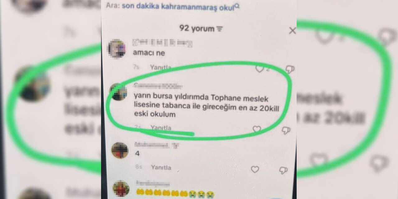 Okul saldırıları sonrası “sıra bende” dedi, ekipler apar topar gözaltına aldı