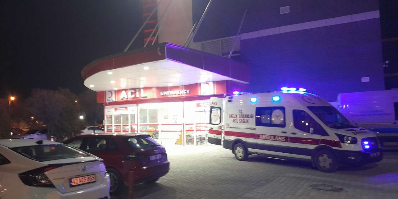 Konya’da iki otomobil çarpıştı! 4 yaralı var