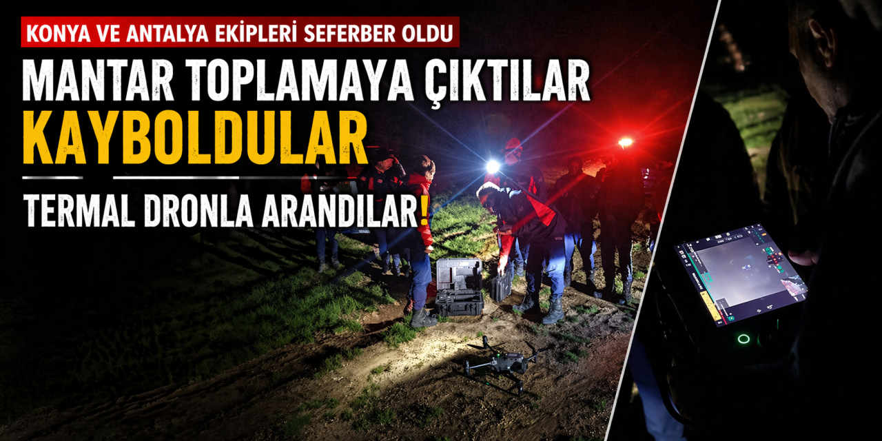 Konya’dan kuzugöbeği için çıktılar, kaybolunca 2 ilin ekiplerini alarma geçirdiler