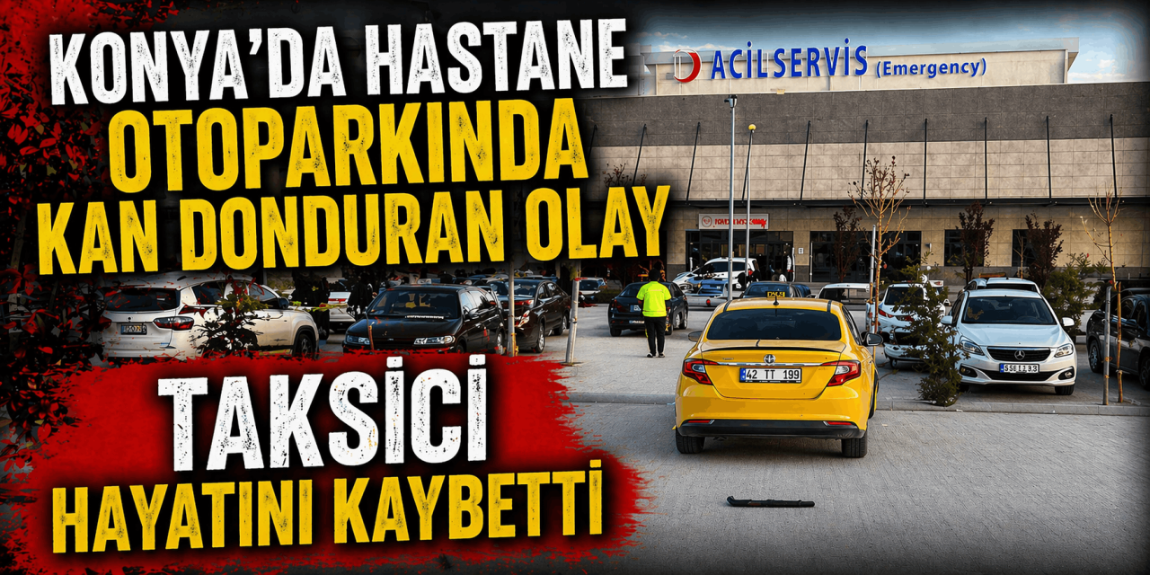 Konya’da hastane bahçesinde tüfekle vurulan taksici Tayfur Bağcı öldü