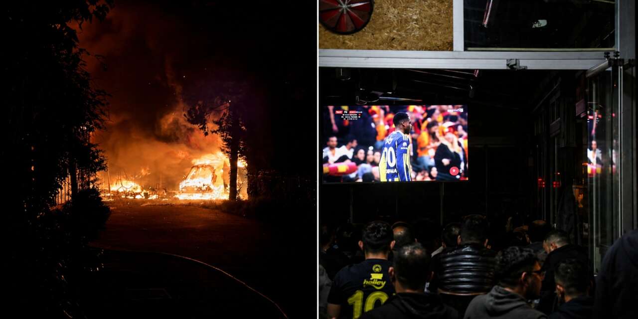 Mahalle yanarken derbi izlediler