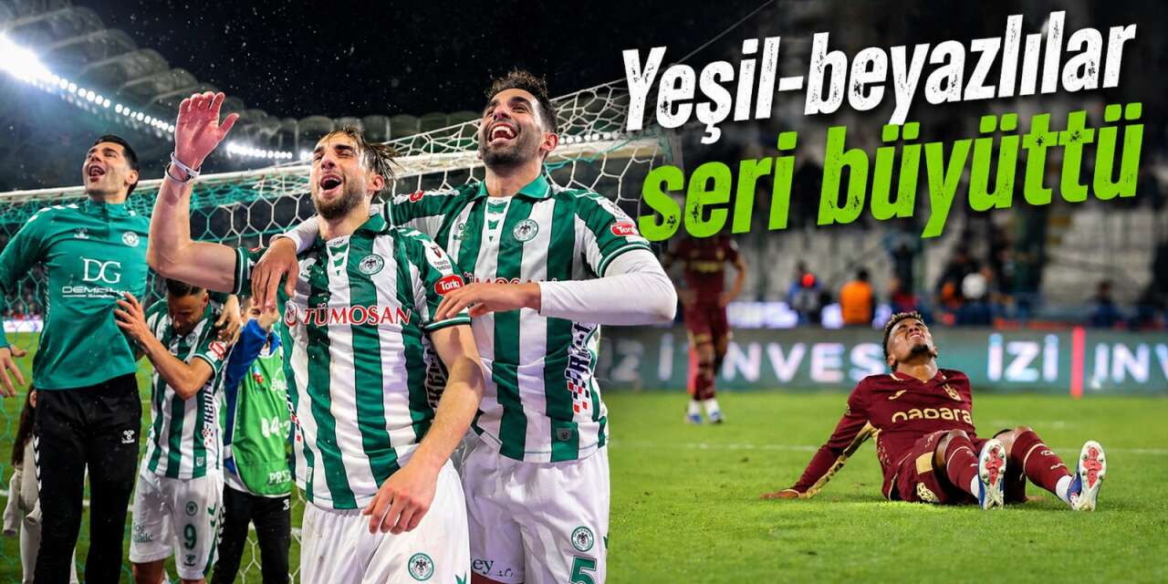 Konyaspor Trabzonspor zaferiyle coştu! Puan tablosunda tırmanış sürüyor