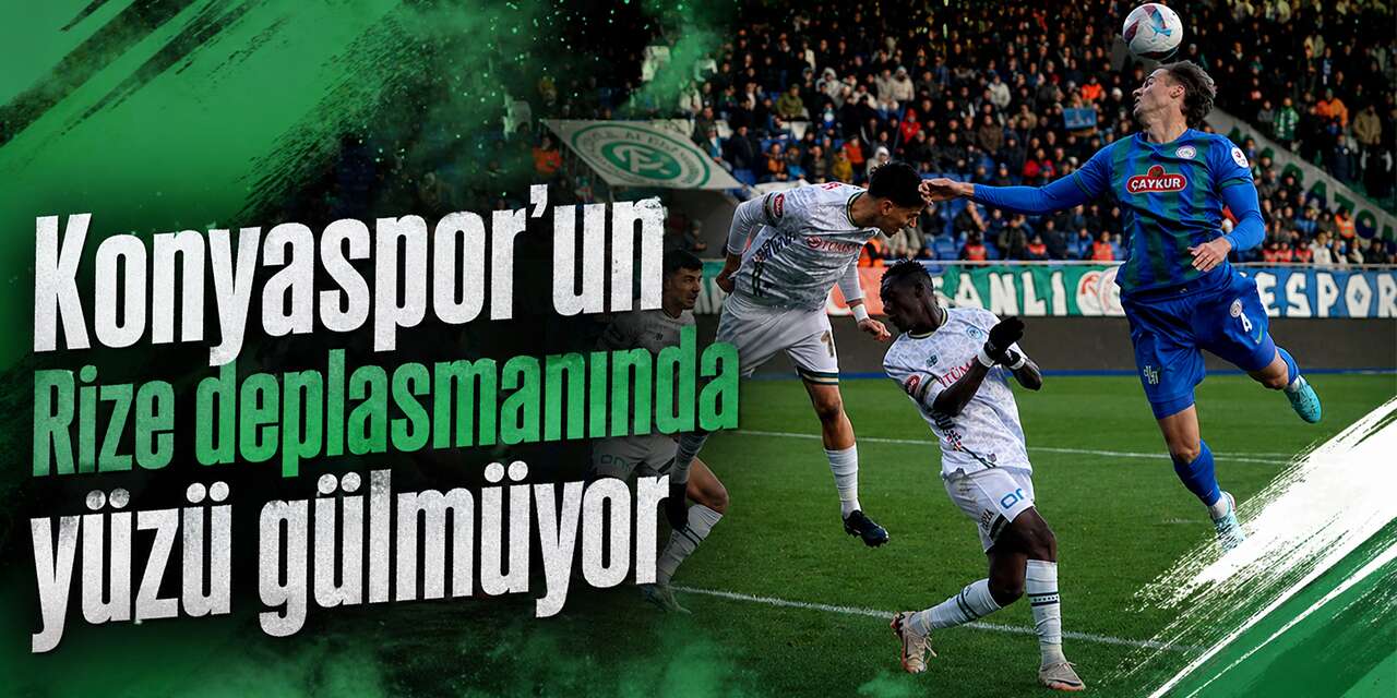 Konyaspor, 38 yıllık seriyi bozmak için Rize'de sahaya çıkacak