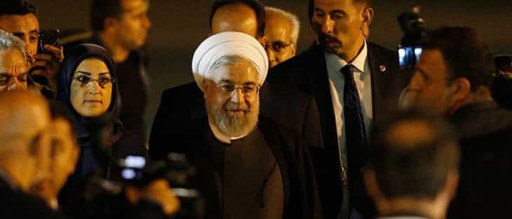 İran Cumhurbaşkanı Ruhani, Üçlü Zirve için Ankara'da