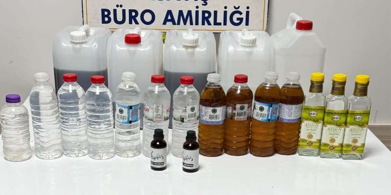 Konya Akşehir’de sahte alkol baskını! 1 şüpheliye işlem yapıldı