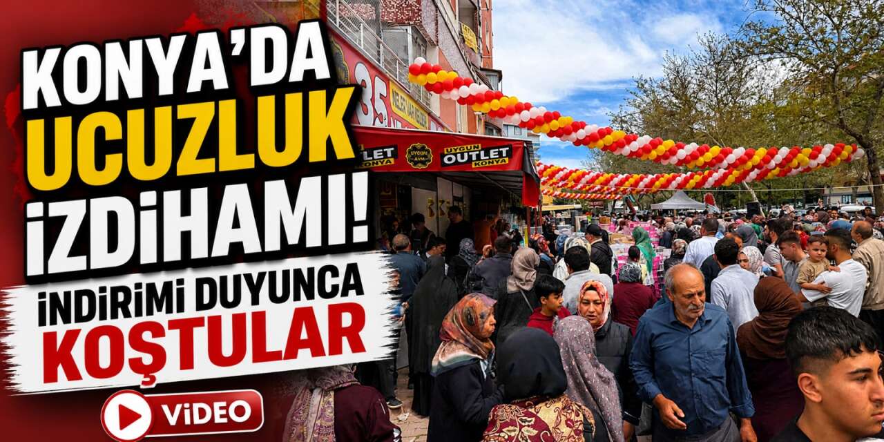 Konya’da indirim izdihamı! Mağazayı kapatmakla tehdit etti