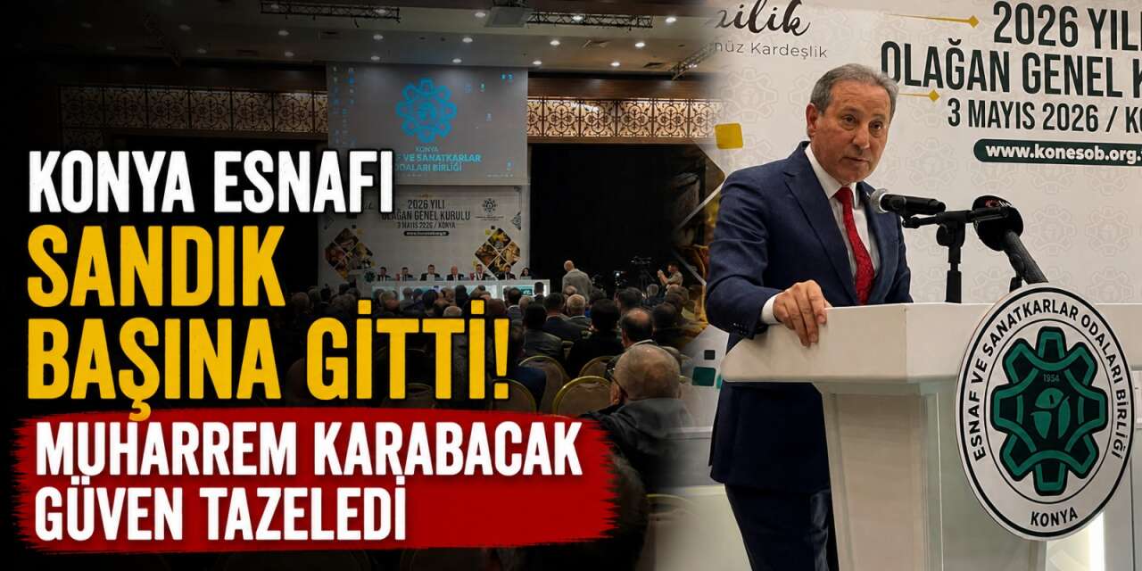Konya esnafı sandık başına gitti! Muharrem Karabacak güven tazeledi