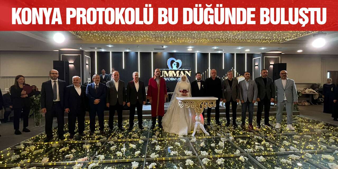 Rana ile Talat’ın mutlu günü Konya’yı buluşturdu