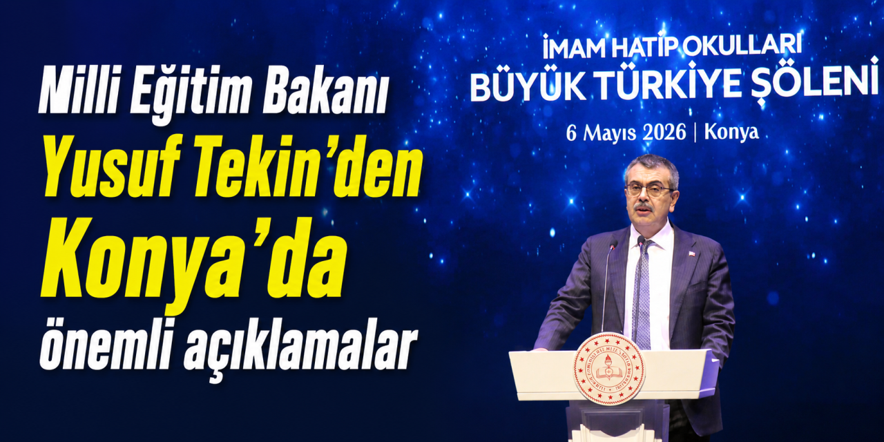 Bakan Tekin Konya’da! “Evlatlarımızı ekranların insafına terk etmemeliyiz”