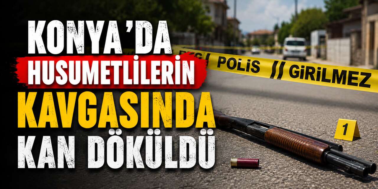 Konya’da tüfekli saldırı! Vurdu, kaçtı