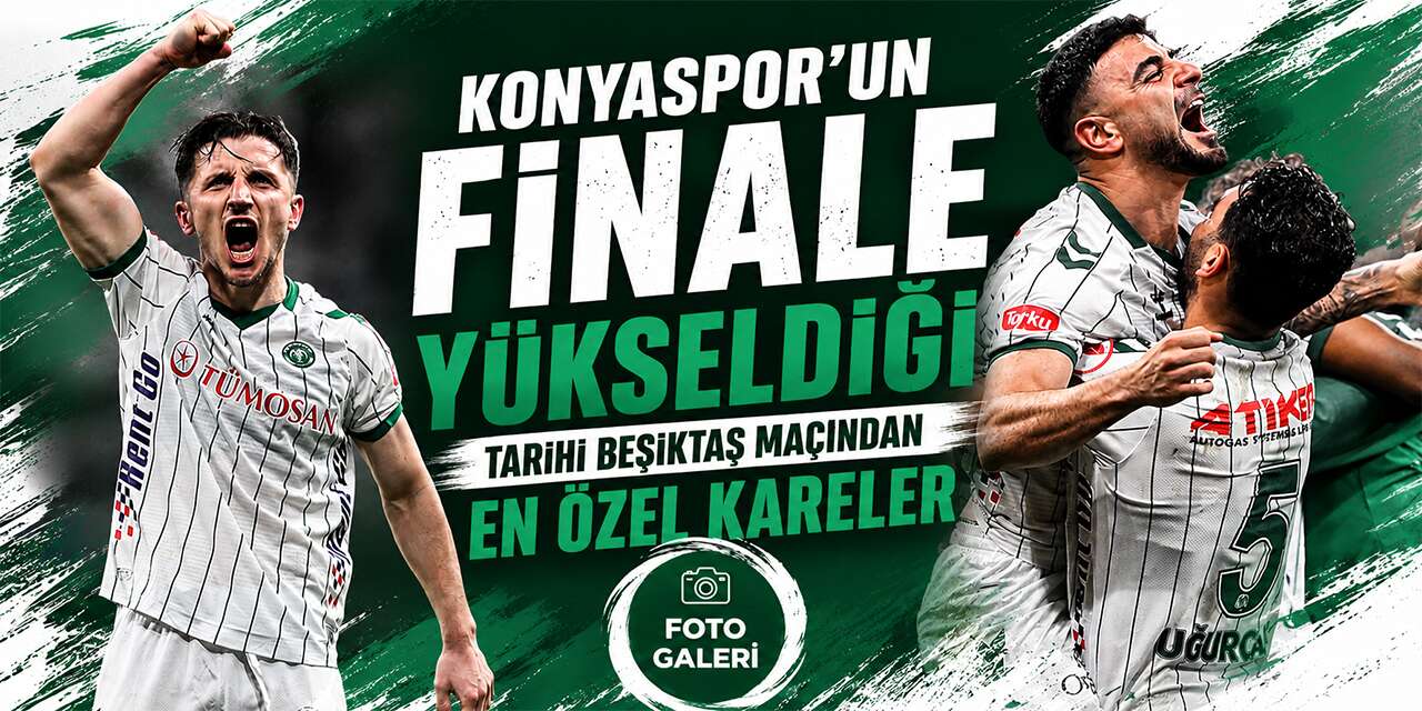 Konyaspor’un final biletini aldığı Beşiktaş maçından en güzel kareler