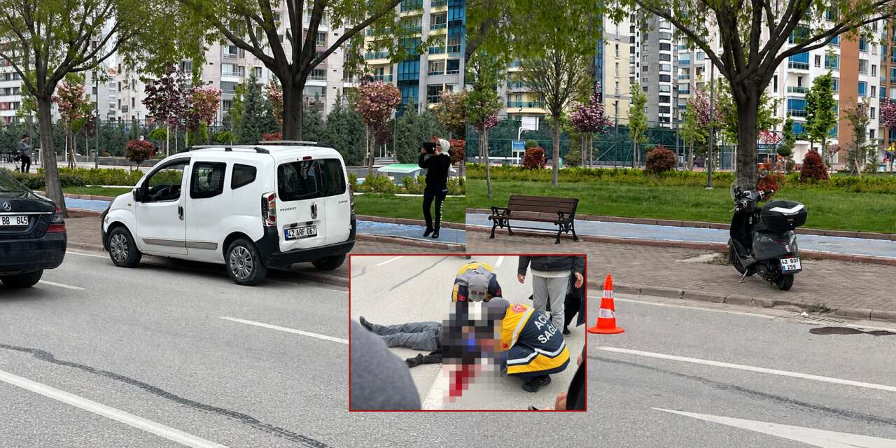 Konya’da motosiklet kazası! Sürücünün durumu ağır