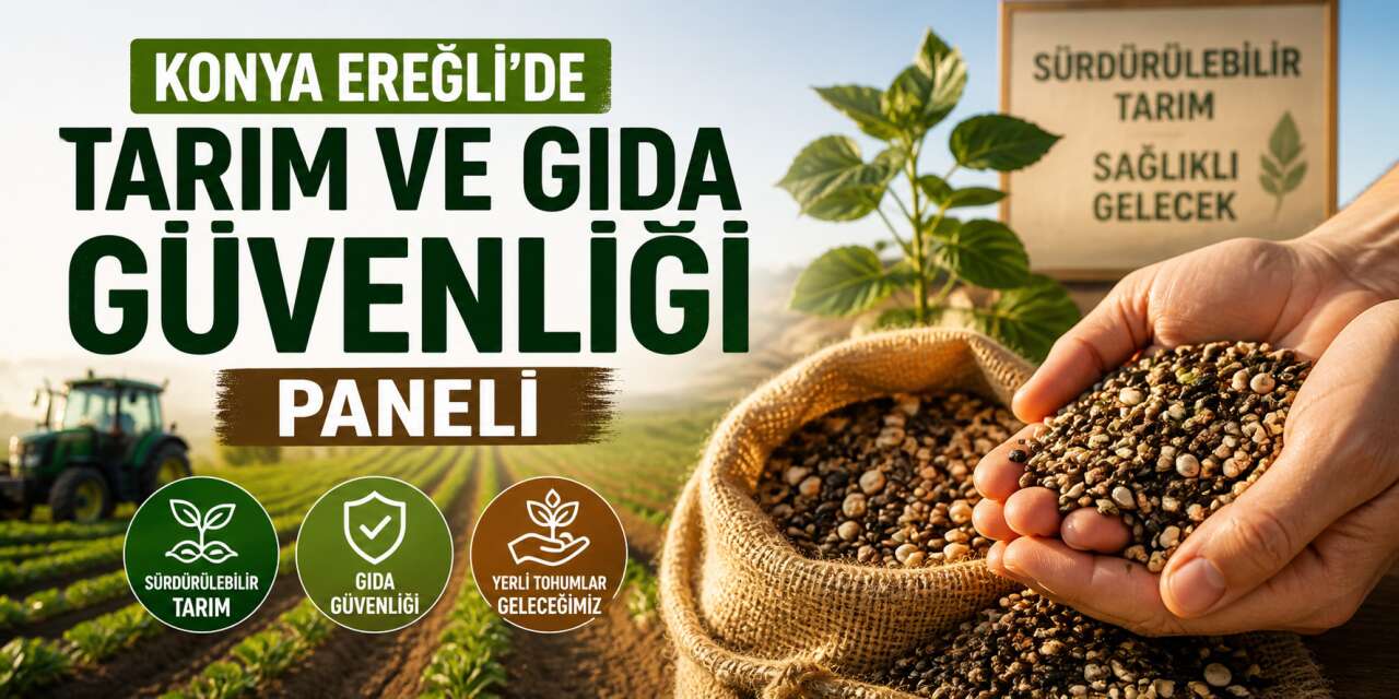 Konya Ereğli’de tarım ve gıda güvenliği paneli yapılacak
