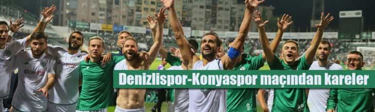 Denizlispor-Konyaspor maçından kareler