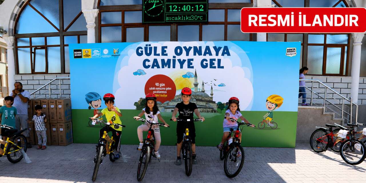 Güle Oynaya Camiye Gel Projesinde bisiklet setlerinin depolanması ve dağıtımı organizasyonu için ihale yapılacak
