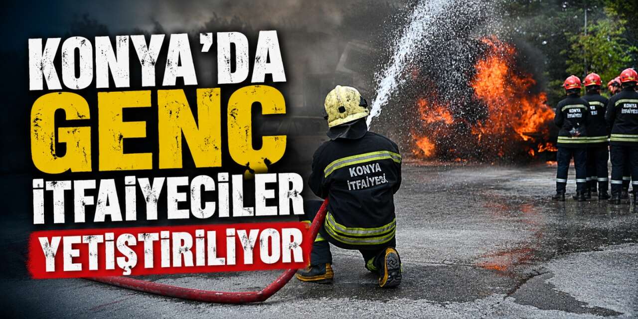 Konya’da gençler gönüllü olarak itfaiyeci olabiliyor
