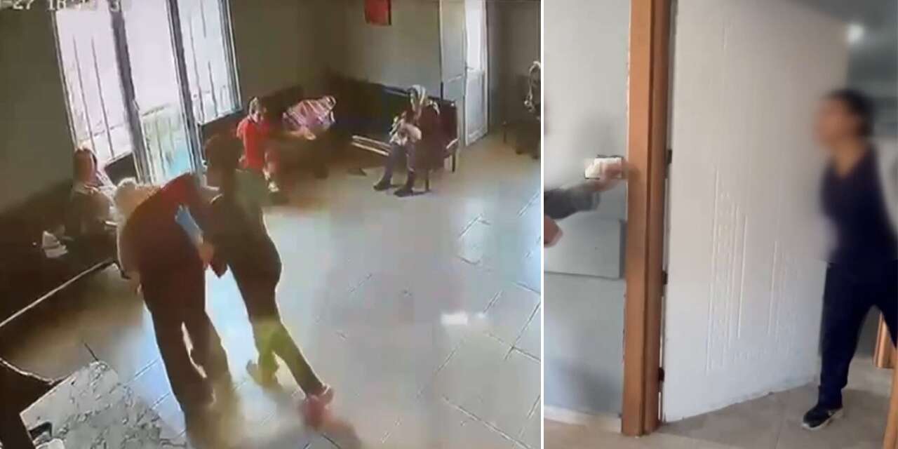 Bakımevinde insanlık dışı görüntü! Yaşlı hastayı darbedip yüzüne tükürdüler