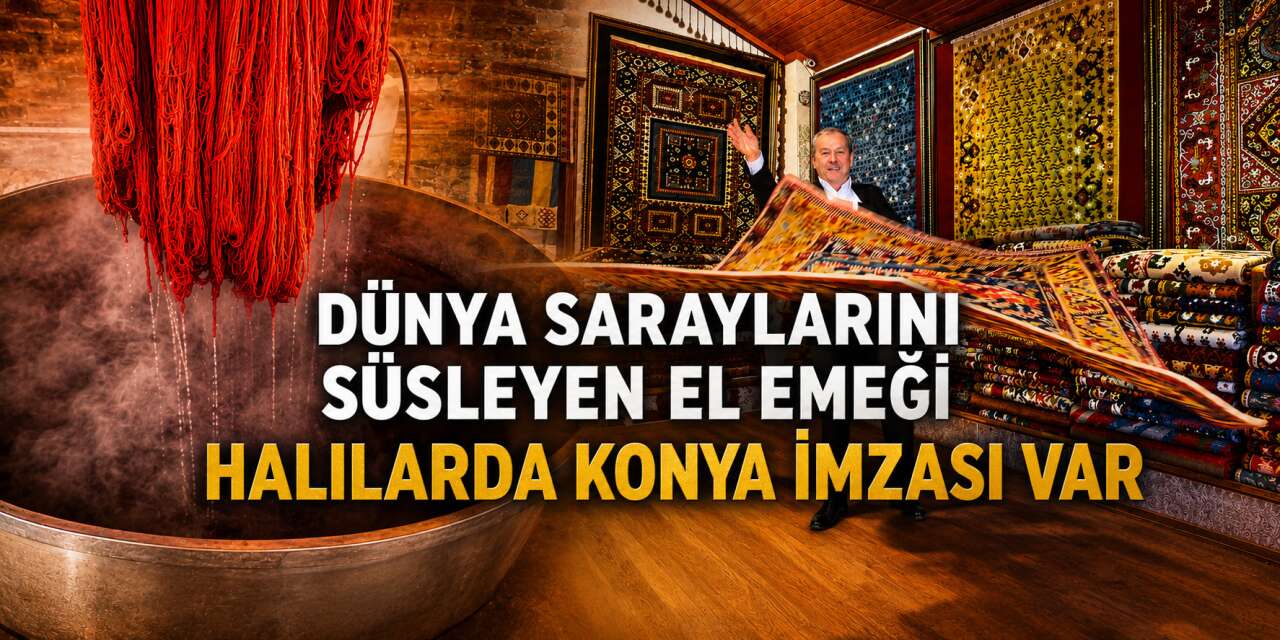 Konya'nın tarihi ilçesinde ağıllardan toplanıp yapılıyor, dünya saraylarını süslüyor
