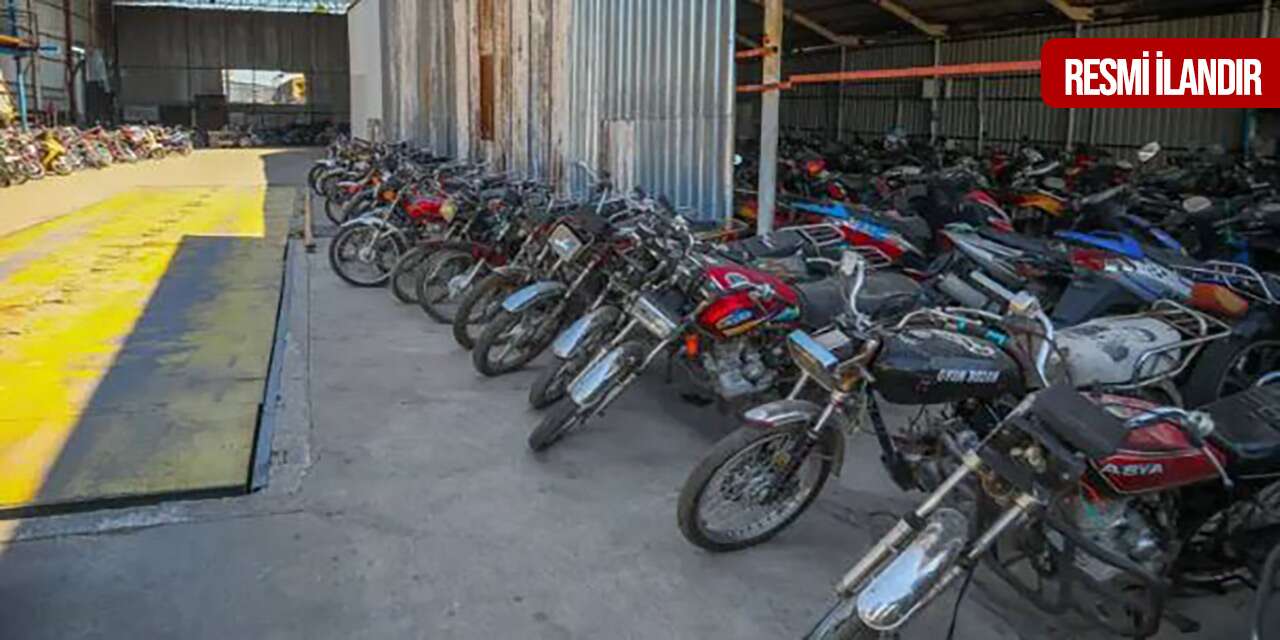 Akşehir’de 1121 hurda motosiklet ve araç ihaleyle satışa çıkıyor