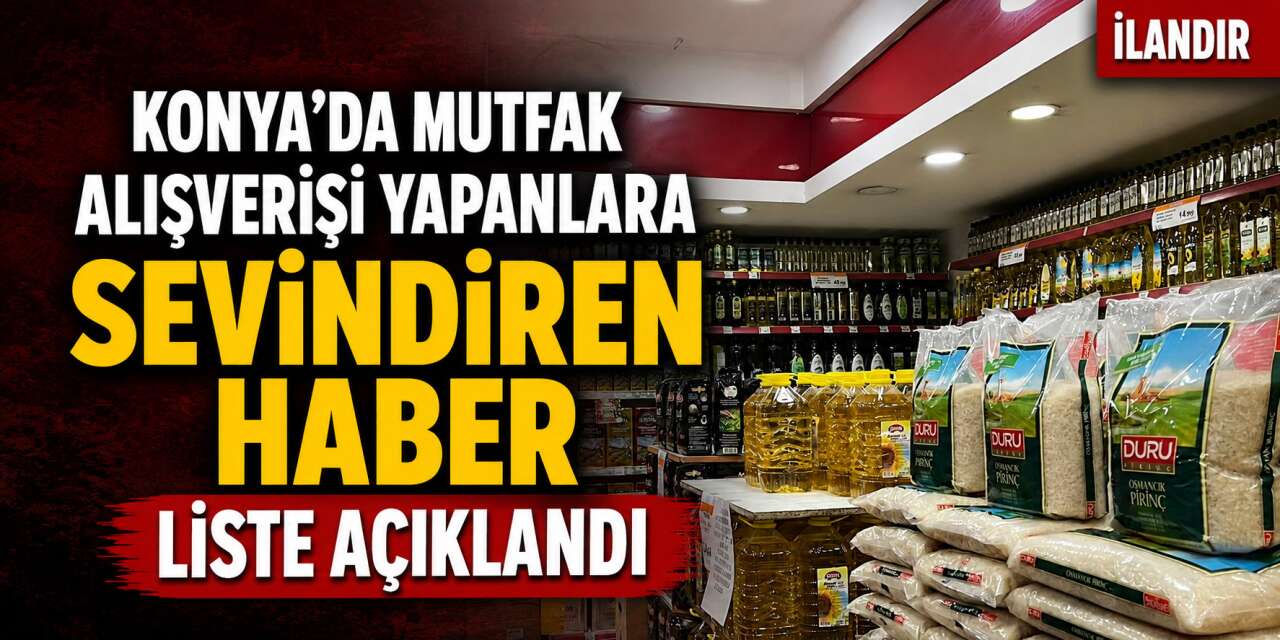 Konya’da market raflarında büyük indirim başladı