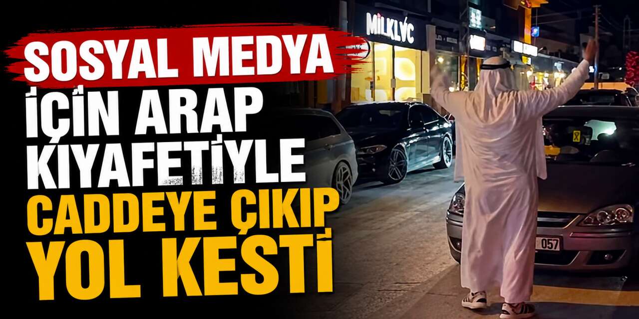 Konya’da gece yarısı dikkat çeken görüntü! Cadde ortasında bu kıyafetle dans etti