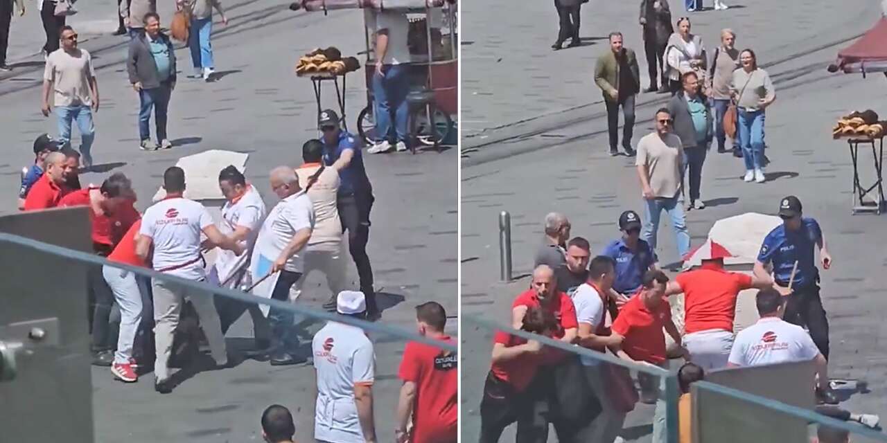 Kazmayla esnafa saldırdılar, meydan dayağı yediler