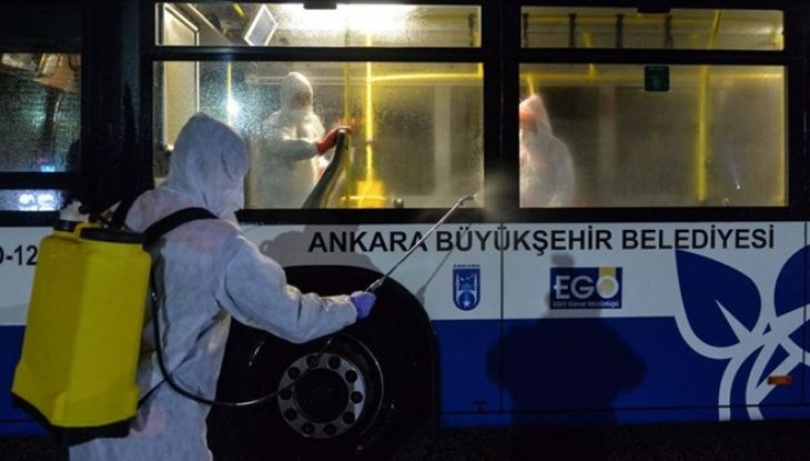 Ankara'da toplu taşımada maske ve dezenfektan zorunluluğu