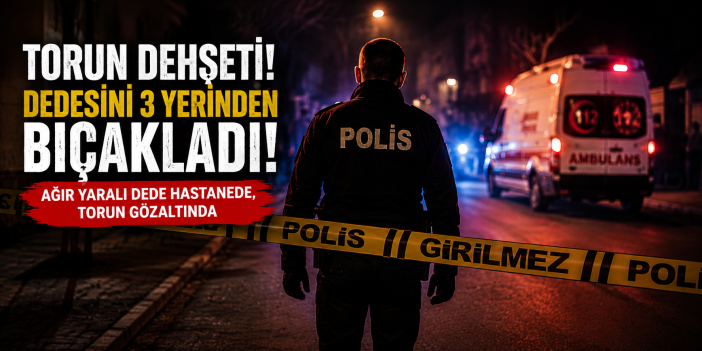 Konya’dan sonra yeni bir aile faciası daha! Dedesine bıçakla saldırdı