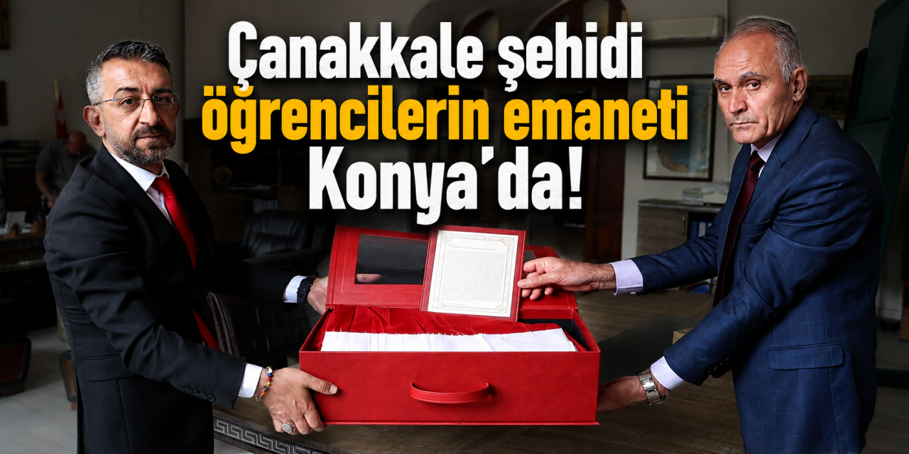 Bir dönem mezun veremedi! Şehit öğrencilerin emaneti Konya Lisesine ulaştı