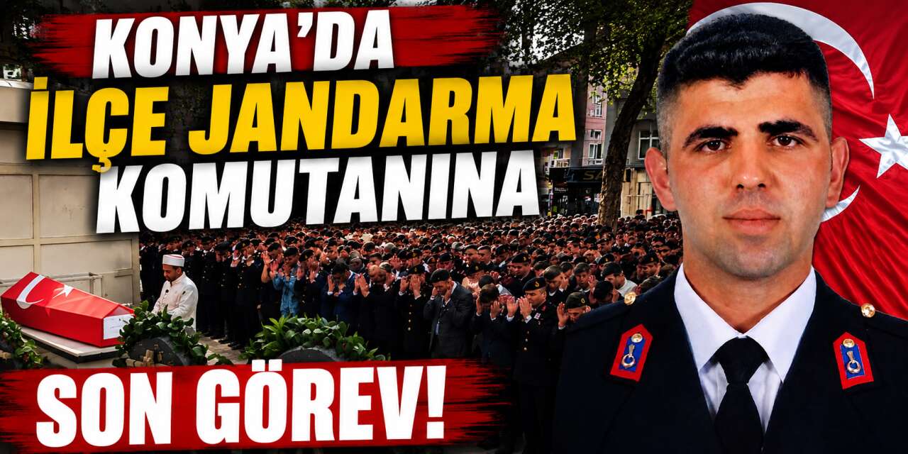 Üsteğmen Oğuzhan Varol’a Konya’da yürek yakan veda