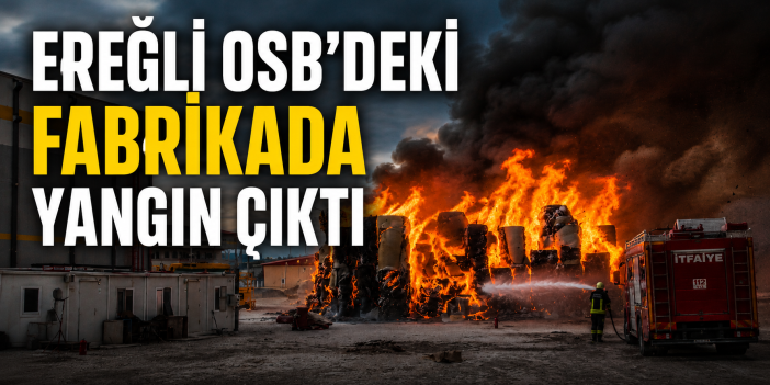 Konya’da OSB’de kağıt fabrikasında yangın paniği
