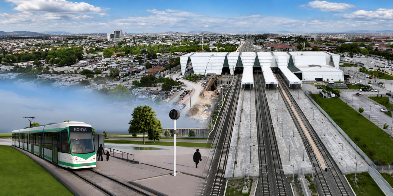 Konya’da metro da dahil tüm ulaşımın merkez noktası için kazma vuruldu
