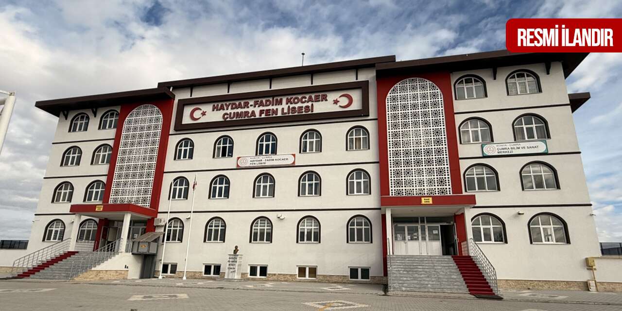 Konya İl Milli Eğitim Müdürlüğü Çumra’daki fen lisesi için ihaleye çıkıyor