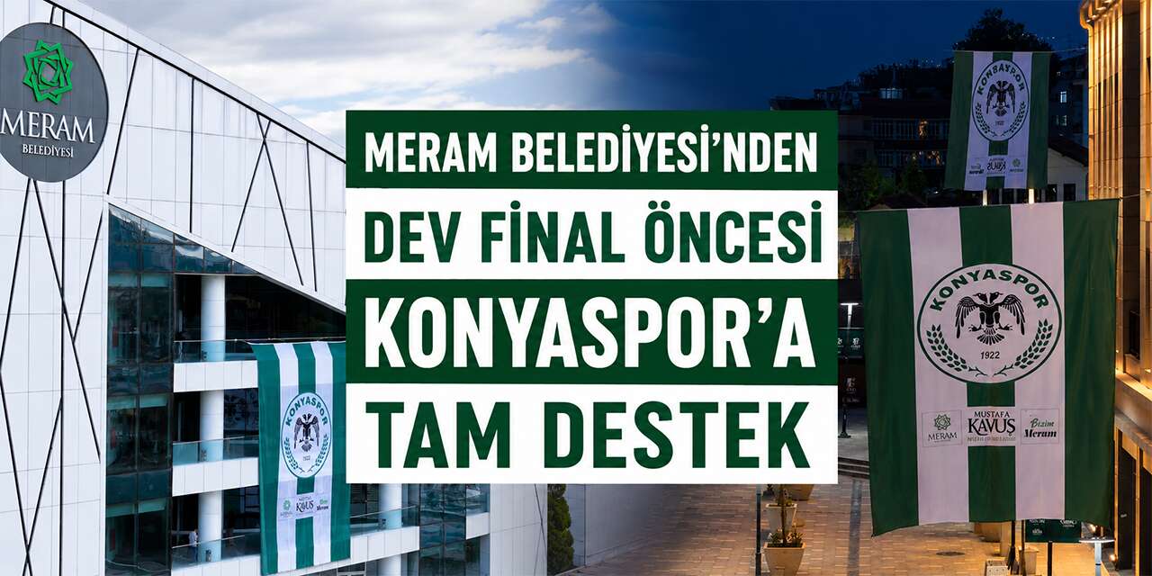 Meram, Konyaspor için yeşil-beyaza büründü
