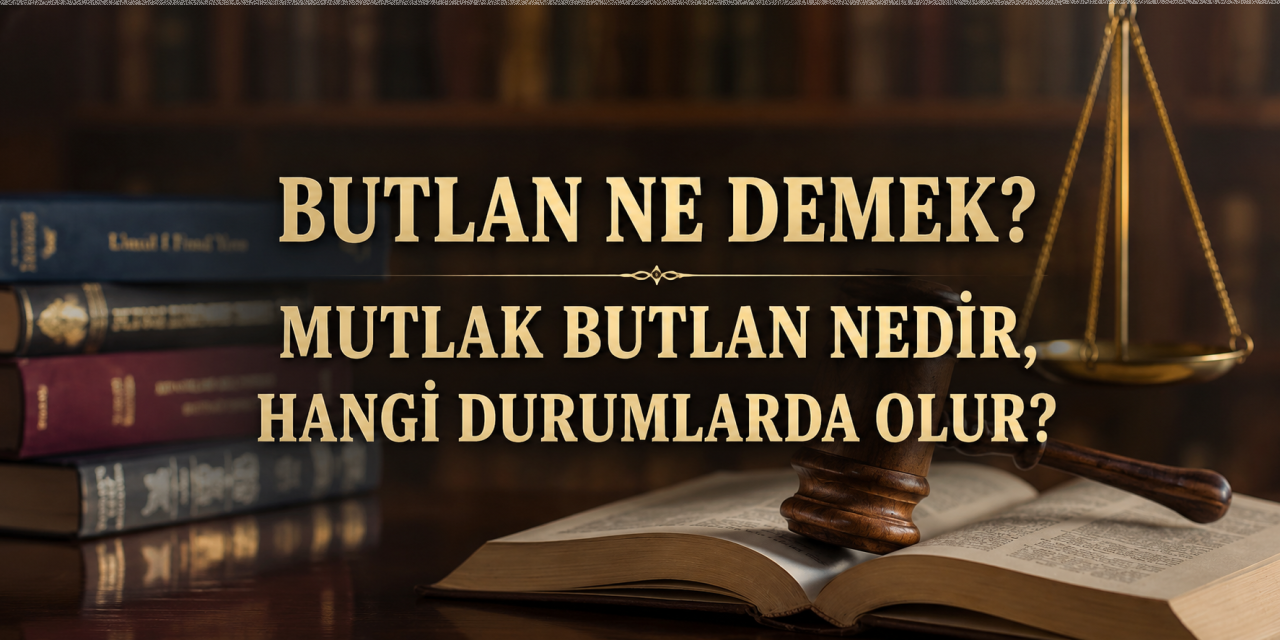Butlan nedir? Mutlak butlan ne anlama geliyor? Hukuktaki kritik kavramlar yeniden gündemde