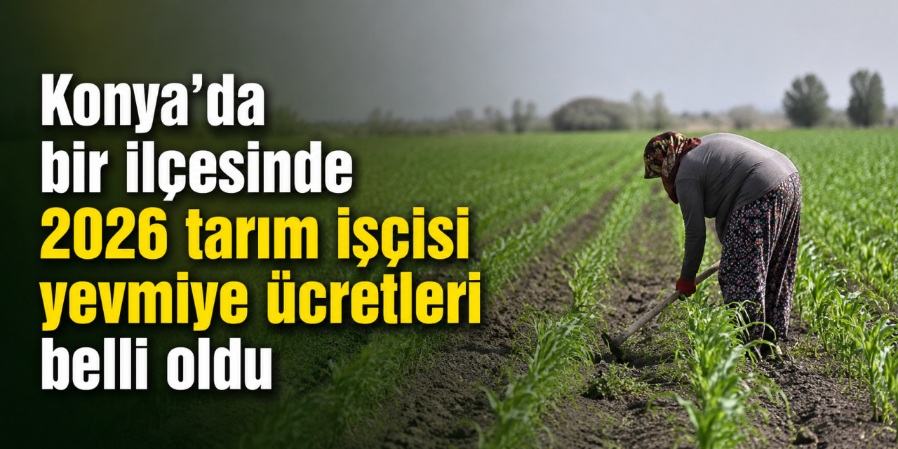 Konya’nın tarım başkenti ilçesinde işçilerin 2026 yevmiyesi belirlendi
