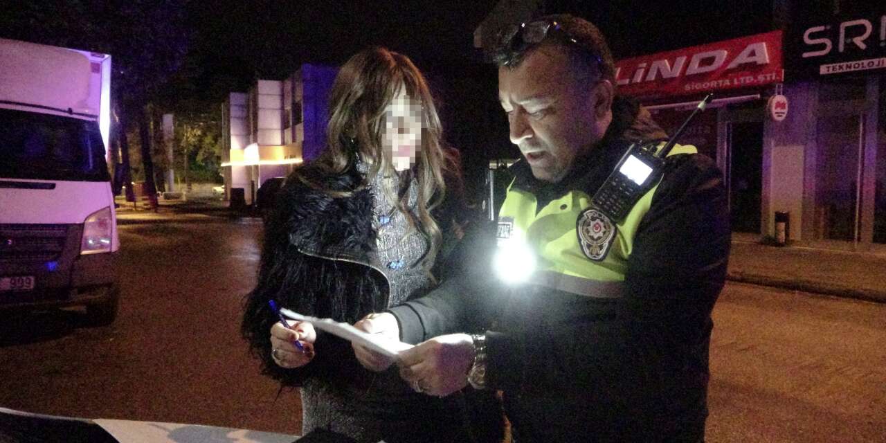 Alkollü yakalanan kadın sürücü verilen cezayı az buldu