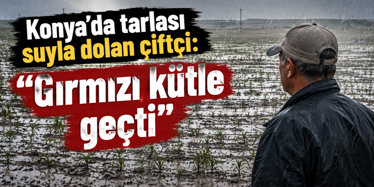Konya Karadeniz’e döndü! Görüntüyü izleyen çiftçinin yorumunu konuşuyor