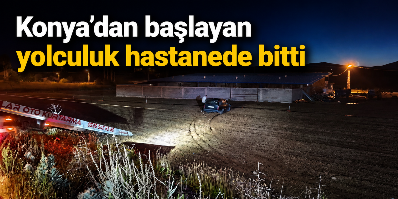 Konya’dan yola çıkan aile kaza geçirdi! 2’si çocuk, 4 yaralı
