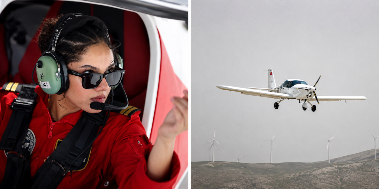 Konya'da gökyüzünün yeni çelik kanatları! Genç kızlar pilotluğa hazırlanıyor
