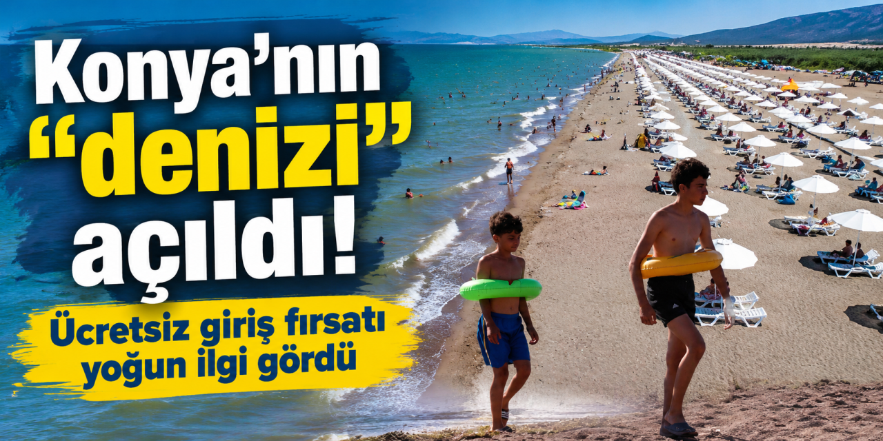 Konya Beyşehir Gölü kıyısında yaz heyecanı başladı! Karaburun'da bayram yoğunluğu