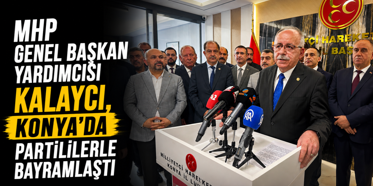 Kalaycı Konya’da partililerle bayramlaştı, “Terörsüz Türkiye” mesajı verdi
