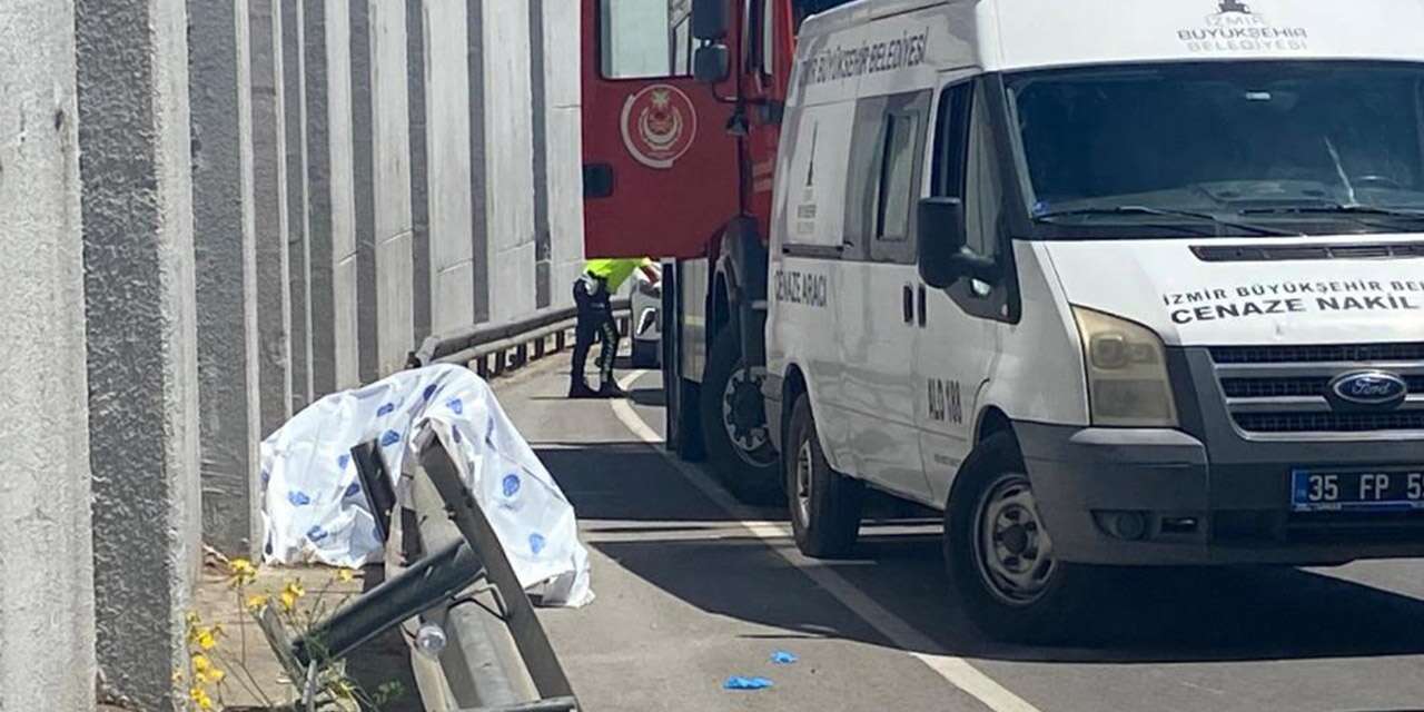 Demir bariyere çarpan motosiklet sürücüsü hayatını kaybetti