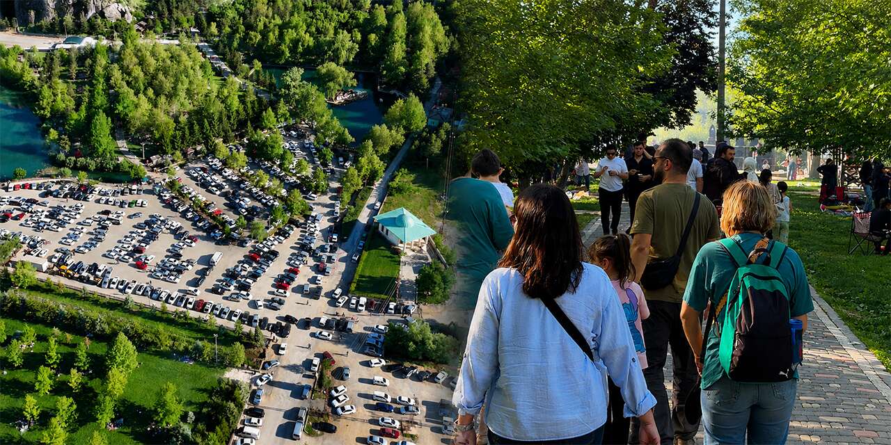 Konya’daki bu park bayram tatilinde doğaseverlerin gözdesi oldu