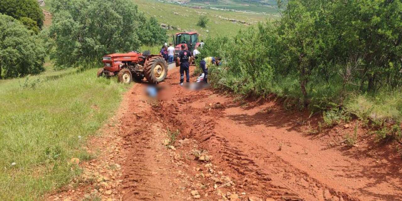 Kontrolden çıkan traktör devrildi: Biri çocuk 2 kişi hayatını kaybetti