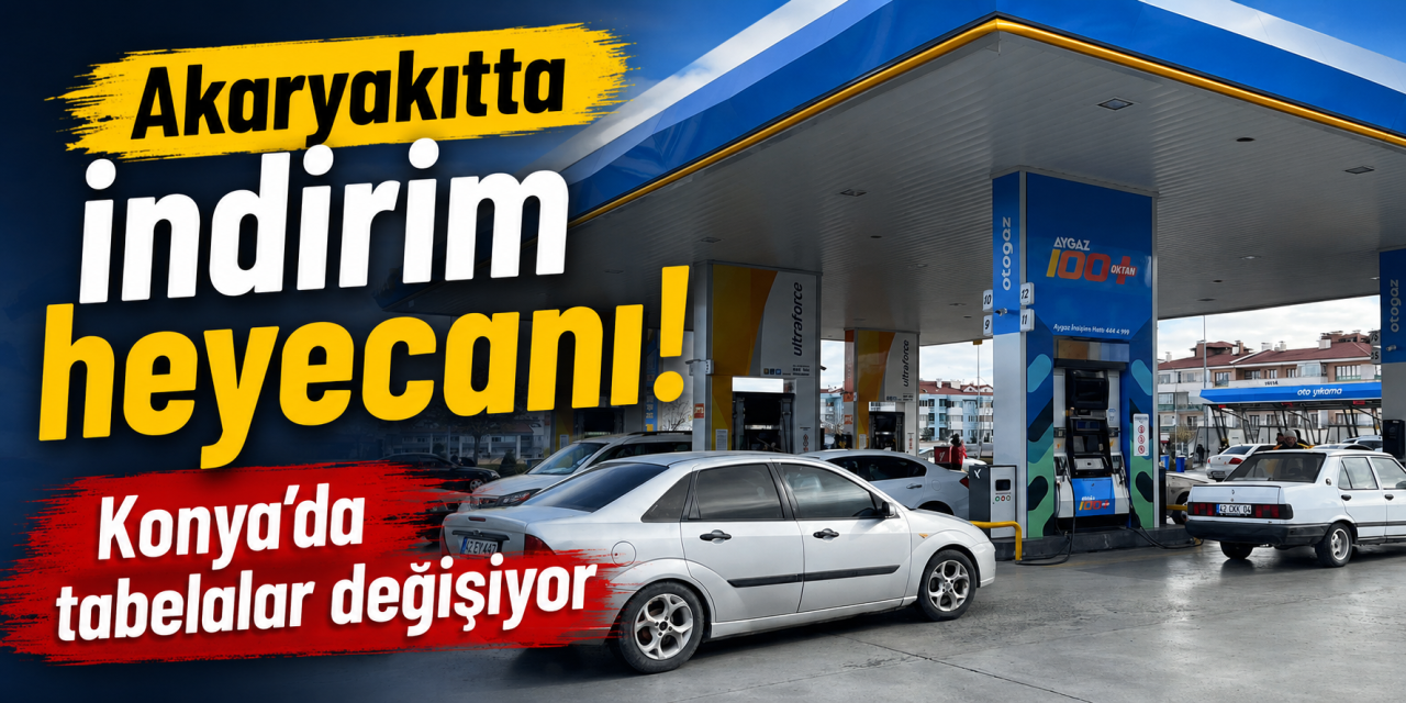 Konya’da araç sahiplerine müjde! Benzin ve motorine indirim kapıda